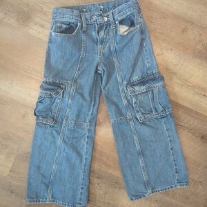 Blue Cargo Jeans Old Navy